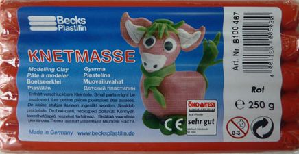 Becks Kurumayan Oyun Hamuru  Klasik 250Gr Kırmızı Non Toxic