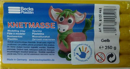 Becks Kurumayan Oyun Hamuru  Klasik 250Gr Sarı Non Toxic