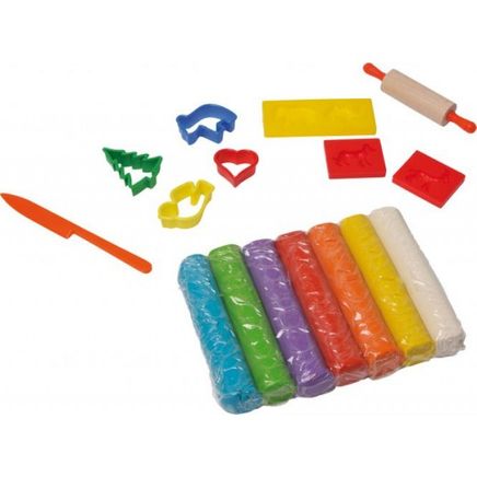 Becks Bir Çantada Çocuk Kili 7 Renk 100G, Çok Renkli  Araçlar Dahil(Non-Toxic)