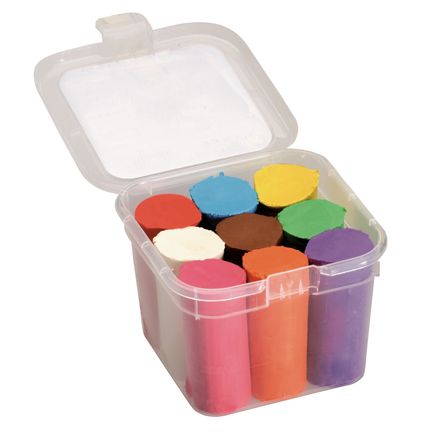 Becks Bir Kovada Çocuk Kili 9 Renk 50 G, Çok Renkli (450 G)(Non-Toxic)