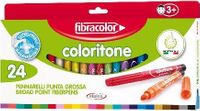 Coloritone 24 Renk Keçeli Kalın Kalem