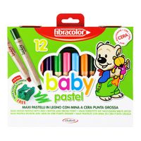Fibracolor Pastel Boya 12 Renk Yıkanabilir