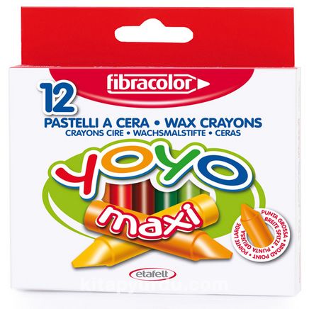 Fibracolor Yoyo Maxi Pastel Boya 12 Renk