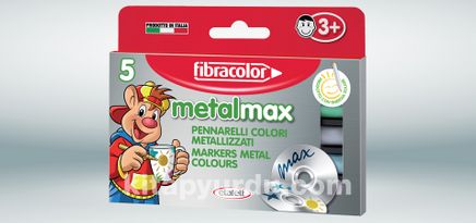 Metal Max Metalik Keçeli Kalem 5 Renk
