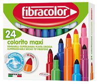 Fibracolor Color Maxı Yıkanabilir Jumbo Keçeli Kalem 24 Renk