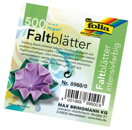 Folia Orıgami Kağıdı 500 Adet 70Gr10Cm