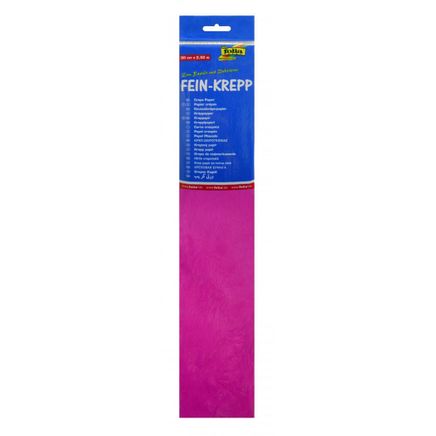 Folia Crepe Rafon Kağıdı 50Cmx2,5 Mm10 Ad. Koyu Pembe 