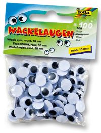 Folia Oynar Gözler Yuvarlak 10Mm 100 Adet