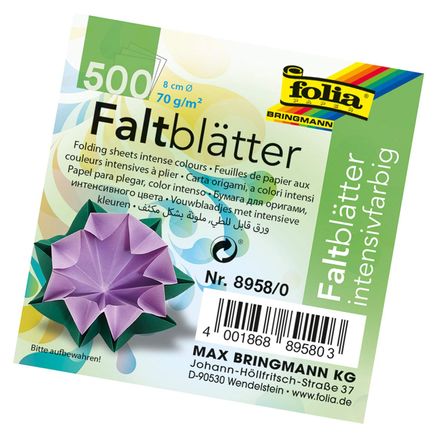 Folia Orıgami Kağıdı 500 Adet 70Gr 8 Cm