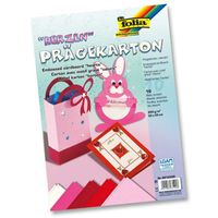 Folia Prage Kabartma Dokulu.5 Renk,Kalp 22X33 Cm 10 Tabaka