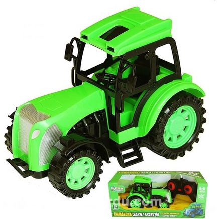 Kumandalı Şarjlı Traktör (020419) (Yeşil)