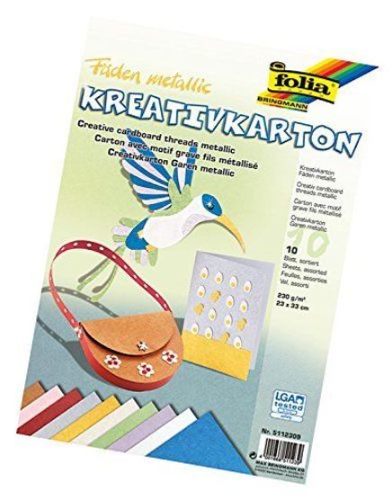 F Creative Kart İplik Metalik 230Gr 23X33Cm 10 Ad