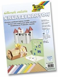F Creative Kart Keten Metalik 230Gr 23X33Cm 10 Ad