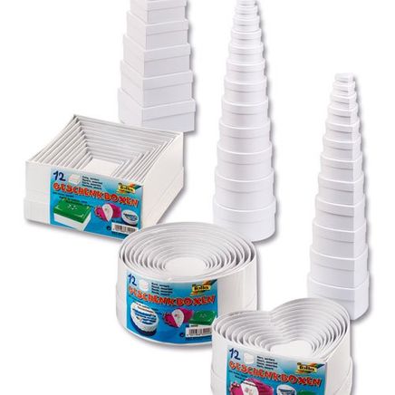 Folia Karton Kutu Set Kalp 12 Ad