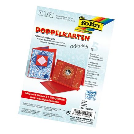 Foia Çiftli 10.5X15 5 Kart+5 Zarf+İç -Hot Red