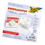 Folia Çiftli Kart 13.5X13.5 5 Kart+Zarf+İç Pearl Beyaz
