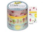 Folia Washi Tape 4 Lü Set Tropical