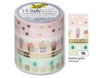 Folia Washi Tape 3 Lü Set Altın