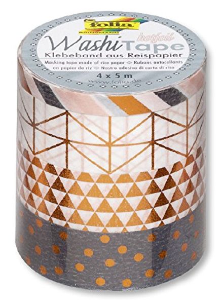 Folia Washi Tape 5 Li Set Bakır
