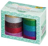 Folia Glittertape 10 Renk Çeşitli