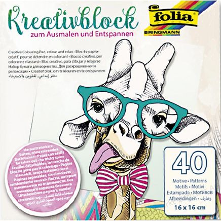 Folia Creative Kartonblok 16X16Cm Boyama Kitabı