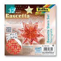 Folia Bascetta-Sterngrafık Kırmızı 15*15Cm 32 Yaprak