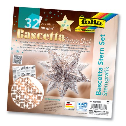 Folia Bascetta-Sterngrafık Byz 20*20Cm 32 Yaprak