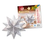 Folia Bascetta-Wınterornament Gri 20*20Cm 32 Yaprak