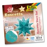 Folia Bascetta-Wınterornament Turkuaz 20*20Cm 32 Yaprak