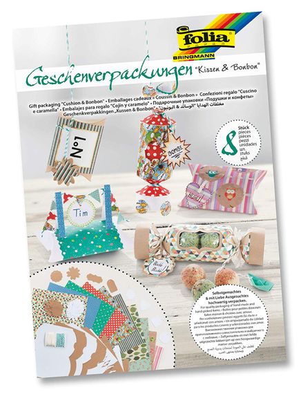 Folia Tatlı Keçe Minderler 8 Parça Beyaz/Natural