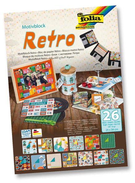 Folia Motıf Block Retro 24X34 Cm 26 Yaprak 