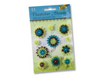 Folia Keçe Çiçek Sticker Lime
