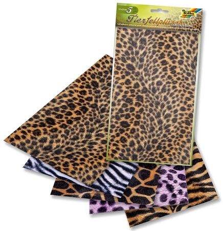 Folia Hayvan Desenli Yapışkanlı 17X27 5 Ad