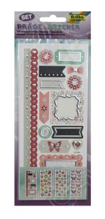 Folia Kabartmalı Stıcker 10X23Cm, 4 Sh