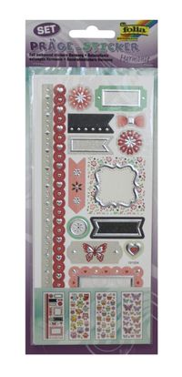 Folia Kabartmalı Stıcker 10X23Cm, 4 Sh