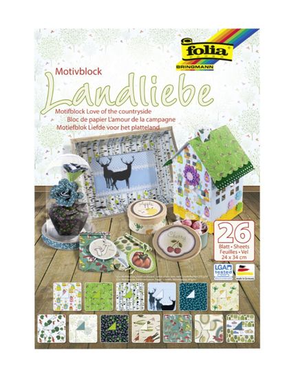 Folia Motıf Block Landliebe 24X34 Cm 26 Yaprak 