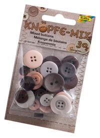 Folia Renkli Düğmeler Kahve 30 Gr