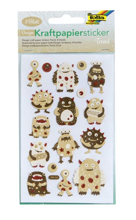 Folia Craft Kağıt Stıcker 10X16Cm 8 Yaprak Diff