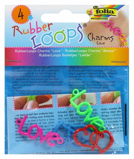 Folia Rubber Loops Charms Love 100Ad. 5 Renk