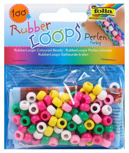 Folia Rubber Loops Boncuk Renkli 100Ad.5 Renkli
