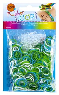 Folia Rubber Loops Yeşil 500 Ad.25 S-Clips 