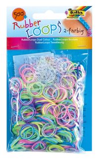Folia Rubber Loops Çift Renk 500 Ad.25 S-Clips
