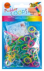 Folia Rubber Loops Transparan Renkli 500Ad.25S-Clips