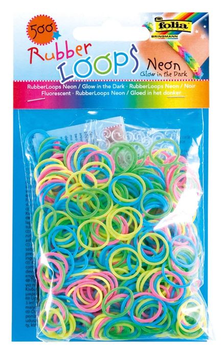 Folia Rubber Loops Neon Kızdırma 500Ad.25 S-Clips 