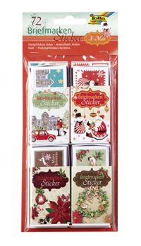 Folia Stamp Sticker X-Mas 72 Çıkartma 24 Tasarım