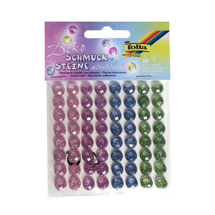 Folia Mücevher Yapışkanlı Taşlar 80 Adet Şeker 