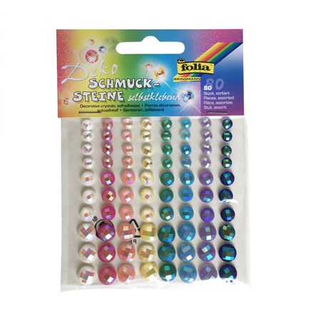 Folia Mücevher Yapışkanlı Taşlar 80 Adet Peri Işıkları