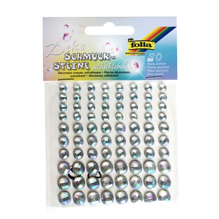 Folia. Yapışkanlı Mücevher Taşı 80 Adet