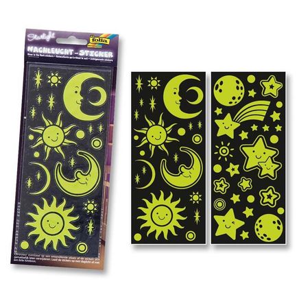 Folia.Sticker Glow İn Dark 2 Desen
