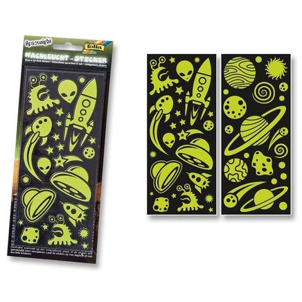Folia.Sticker Glow İn Dark 2 Desen